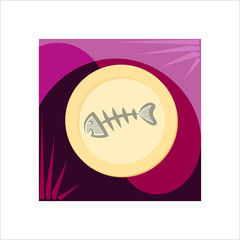 Fish Bone Icon Design