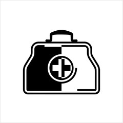 Doctor Bag Icon, First Aid Box Icon