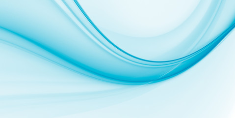 Abstract background for design with virtual blue wave. Wallpaper. Fractal art