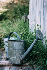 Vintage Style Gardening with Watering Can