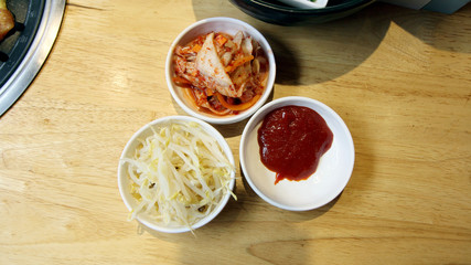 Fototapeta na wymiar ฺBarbecue with Korean style