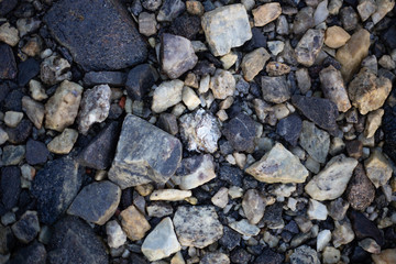 White Sea Rocks or pebbles Background