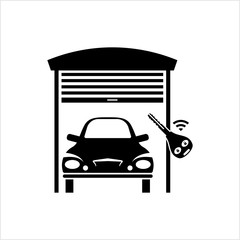 Garage Shutter Icon, Garage Gate Icon