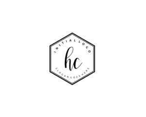 HC Initial letter logo template vector