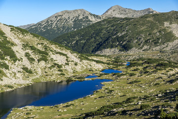 Fototapeta na wymiar Chairski lakes at Pirin Mountain, Bulgaria