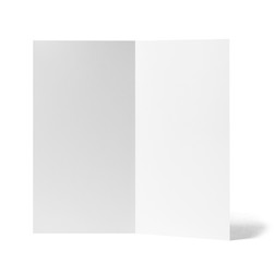 folded leaflet white blank paper template book