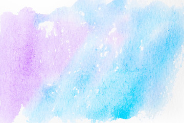 Hand Painted Abstract Beautiful Watercolor on White Background