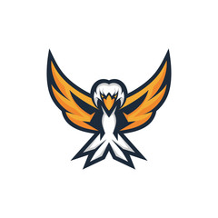 Obraz premium Head Eagle mascot Logo Template