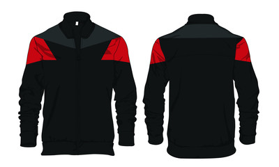 Varsity sports jacket template design vector mockup © Ronillo