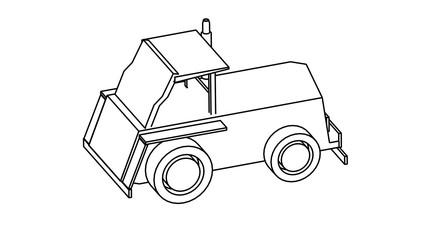 line art of coloring book for children