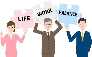 働き方改革とビジネスパーソンイメージ