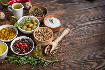 spices and vegetables in bowl