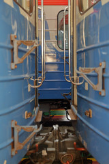 Inside the Severnoe electric depot for the maintenance and repair of passenger trains and cars of the city metro. Moscow, Russia
