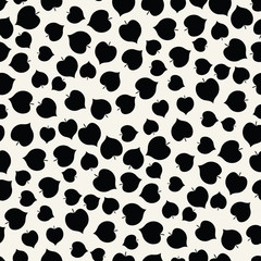 abstract geometric leaves pattern for natural background, simple minimalist graphic , retro decoration , summer fashion