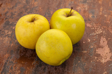 Yellow ripe apples