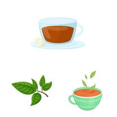 Isolated object of food and natural logo. Collection of food and black stock symbol for web.