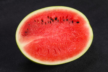 Ripe sweet juicy Half watermelon