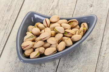 Pistachio nuts heap