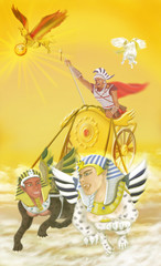 Obraz na płótnie Canvas The Chariot of the Tarots
