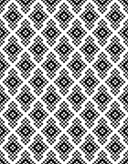 Seamless geometric pattern. Black and white texture. Abstract background. 