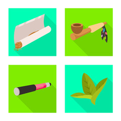 Vector design of accessories and harm logo. Collection of accessories and euphoria stock symbol for web.