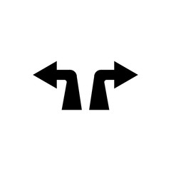 Arrows vector icons. Two arrows to the right and to the left. Arrows icons icolated on white background