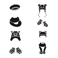 Isolated object of fabric and weather sign. Set of fabric and fashion vector icon for stock.