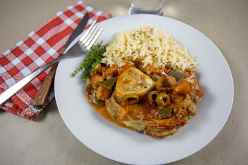 osso bucco de veau aux petits légumes