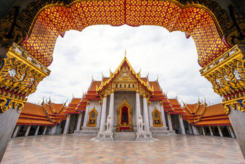 The Marble Temple, Wat Benchamabophit in Dusit District of Bangkok, Thailand.