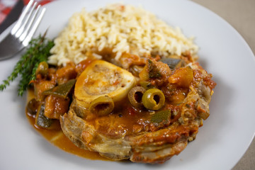 osso bucco de veau aux petits légumes