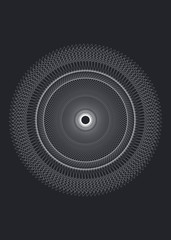 Beautiful circle mandala backdrop