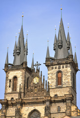 Fototapeta na wymiar Old cathedral in Prague
