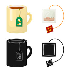 Isolated object of healthy and floral symbol. Set of healthy and gradient stock vector illustration.