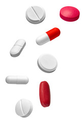 white red pill medical drug medication