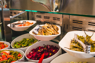 buffet table view