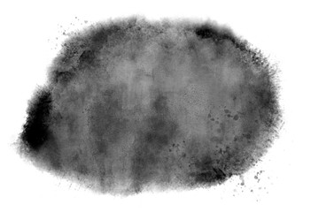 Digital soft black watercolor background splash painting