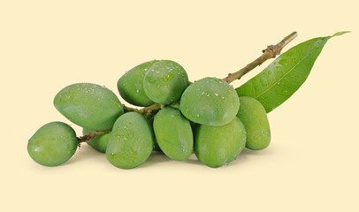 Mango fruit isolated on white background