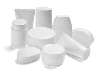  white cream container jar beauty moisturizer tube soap