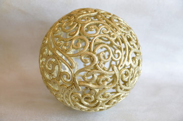 Christmas mood. Composition with beautiful holiday decorations.