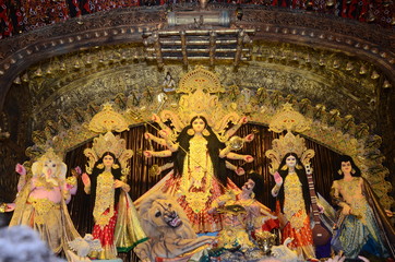 Durga puja celebration in Kolkata 