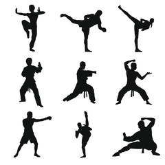 Martial Arts Silhouettes Pack
