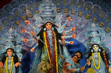 Hindu goddess duga hand made idol in Kolkata