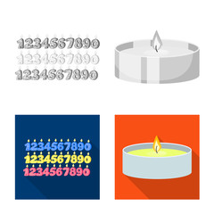 Vector illustration of relaxation and flame logo. Set of relaxation and wax vector icon for stock.