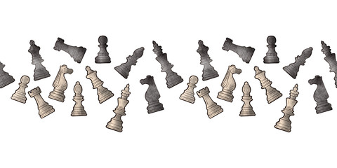 Graphic representation of Chess pieces