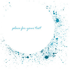 Blue background abstract, plasce for text vector illustration