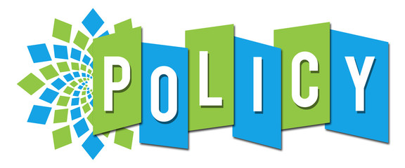 Policy Circular Professional Green Blue 