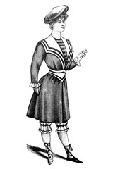 Obraz premium Swimwear - Vintage Illustration 1905