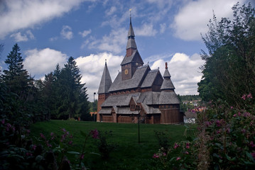 Fototapeta na wymiar die Stabkirche ist in Deutschland einmalig und weit über unsere Landesgrenzen bekannt...