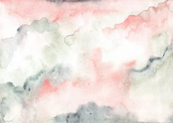 pink green abstract watercolor texture background © wulano