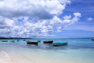 Strand auf mauritius